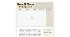 Desktop Screenshot of davidmmyersfurniture.com
